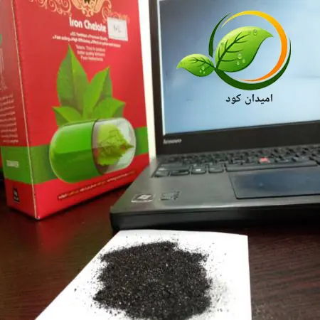 نام شرکت در کنار محصول کود کلات آهن